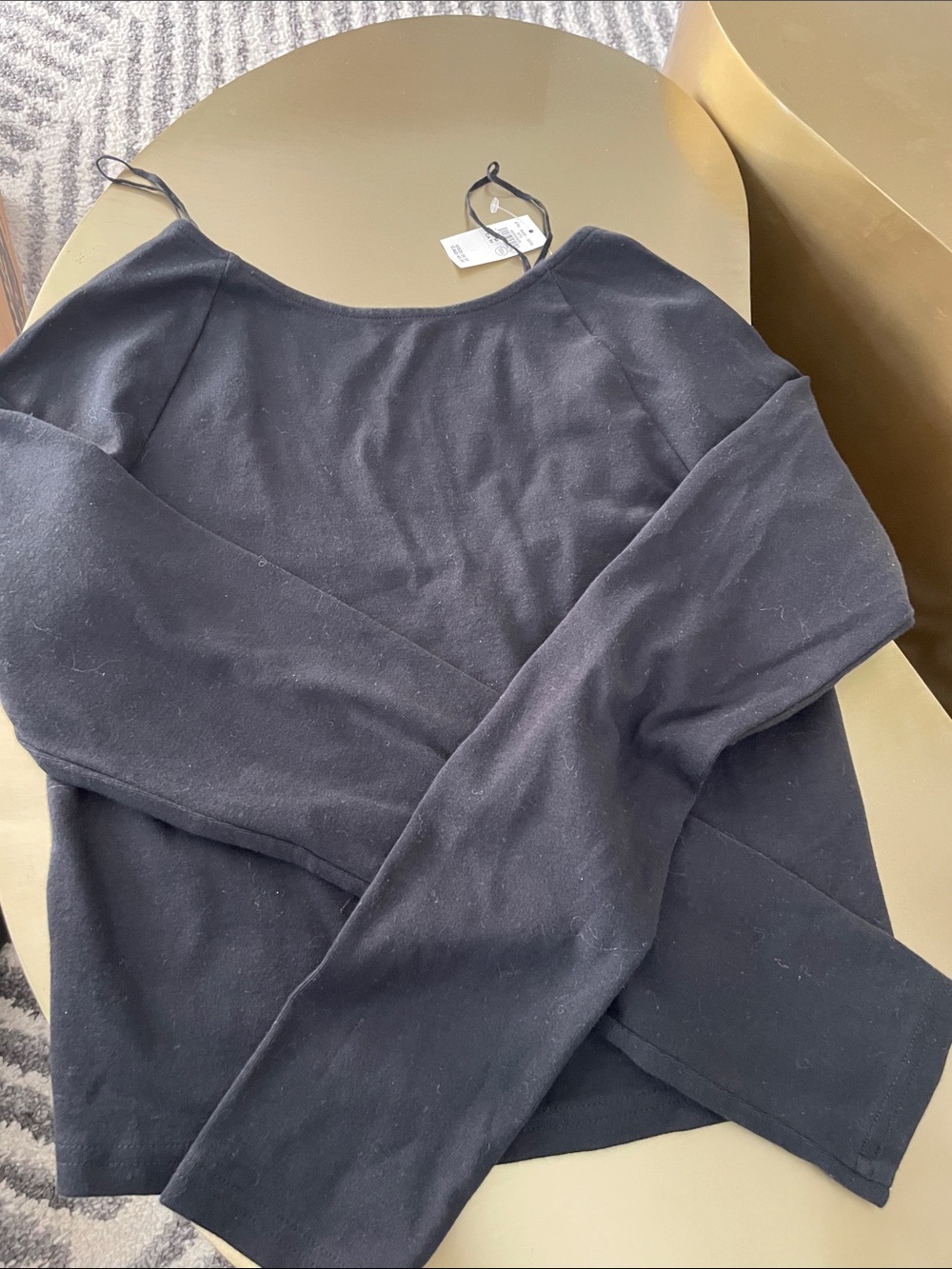 Aerie Black low back Long-Sleeve top